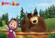 Фотошпалери Для дівчаток - Фотошпалери Маша і ведмідь