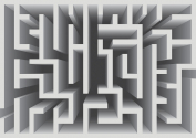 Фотообои Геометрические - Фотообои 3D Лабиринт
