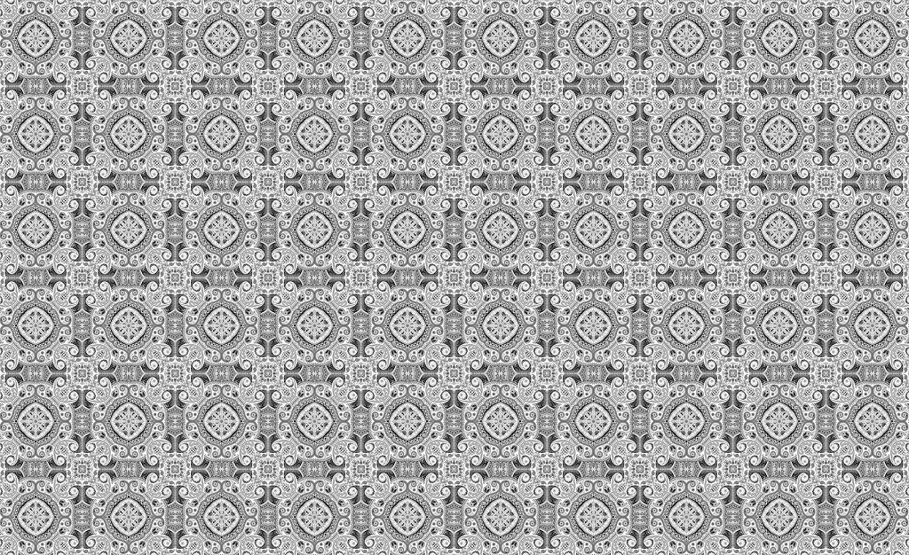 Флизелиновые фотообои абстракция на стену 312x219 см Мозаика на плитке в сером цвете с узорами (10108VEXXL) +клей