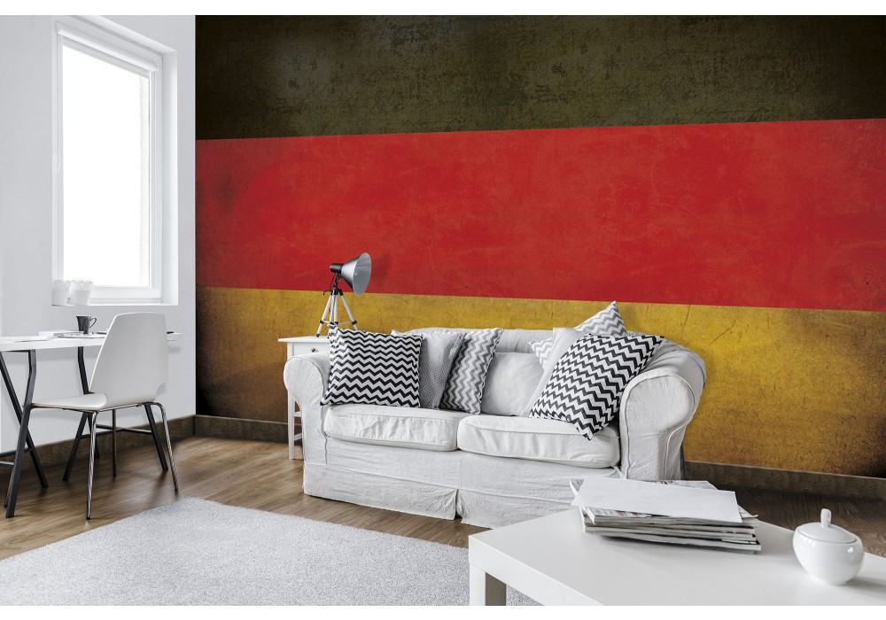 Флизелиновые фотообои на кухню 416x254 см Флаг Германии (10678VEXXXL) +клей