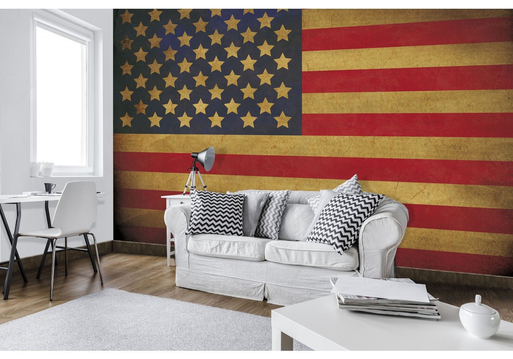 Флизелиновые фотообои Америка 416x290 см Флаг США (10679VEXXXXL) +клей