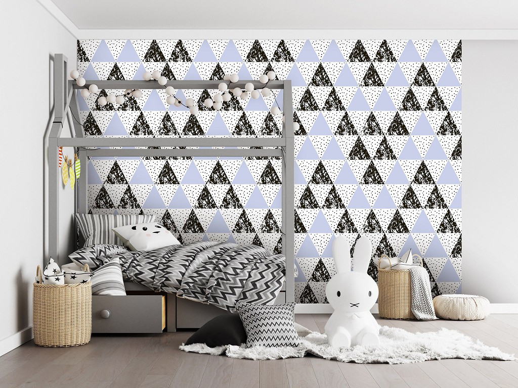 Флизелиновые фотообои фото 460x300 см Мозаика из треугольников (10740V12) +клей