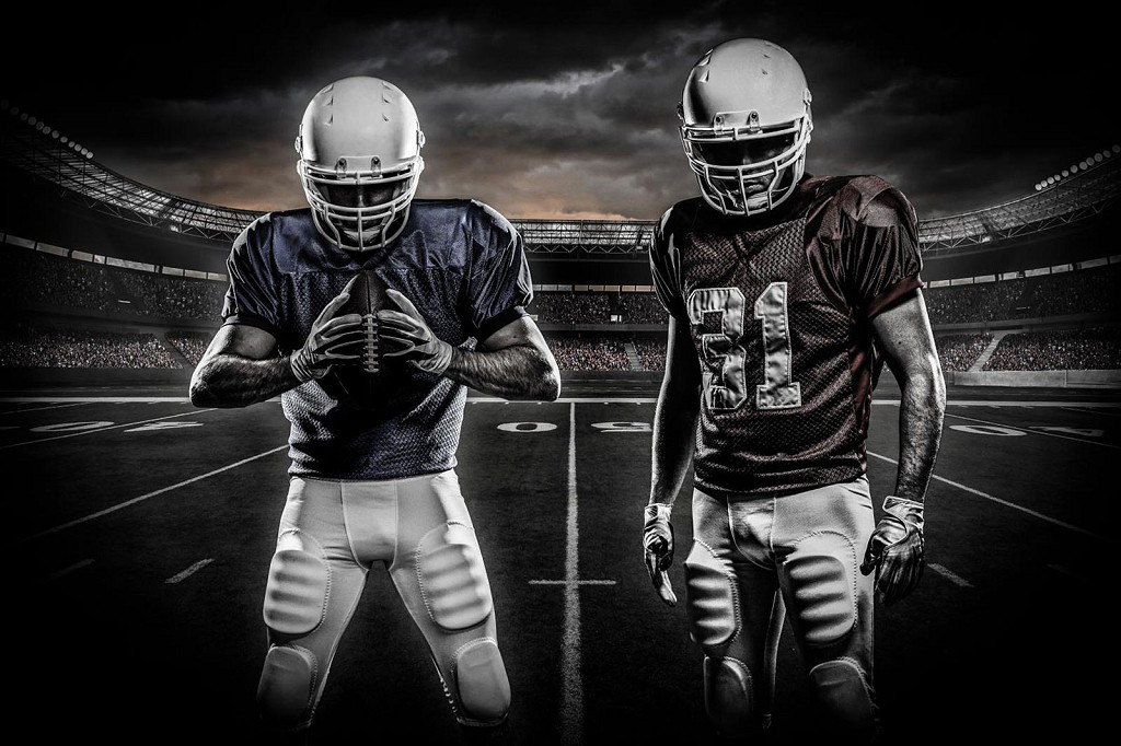 Флізелінові фотошпалери стадіон 368x254 см Поле для регбі (1111V8)+клей