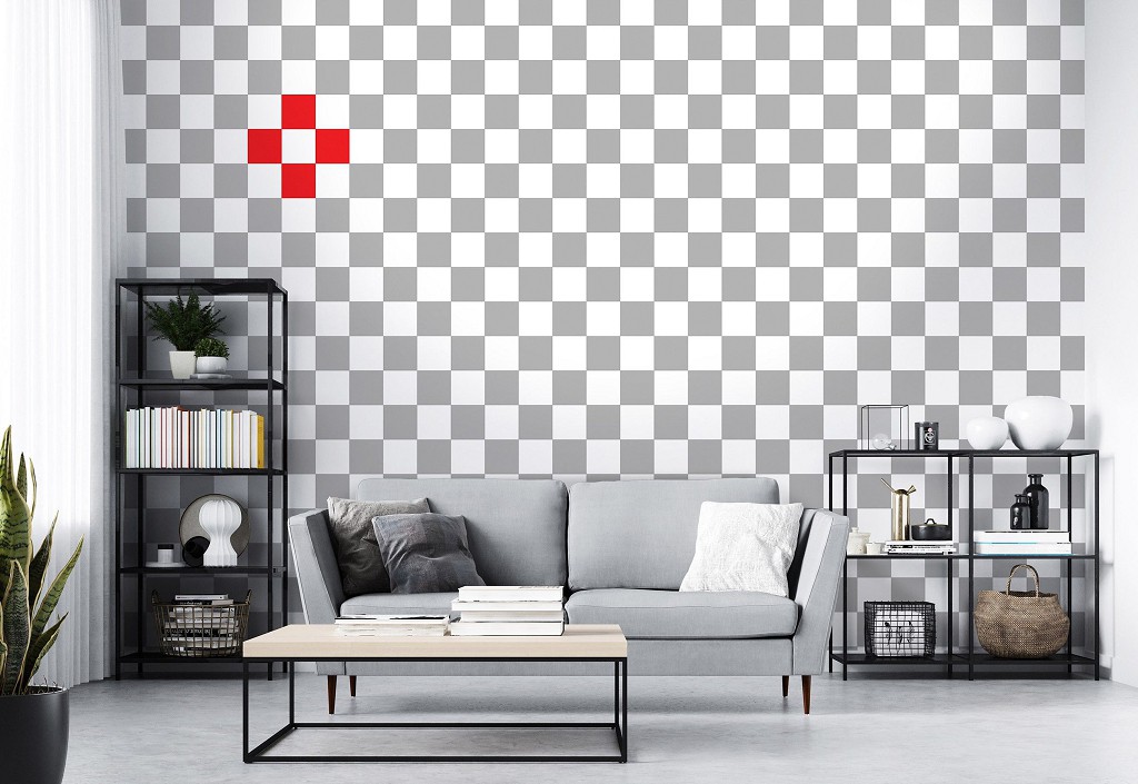 Флізелінові фотошпалери 520x318 см Мозаїка сіро білі квадратики (11208VEXXXXXL) +клей