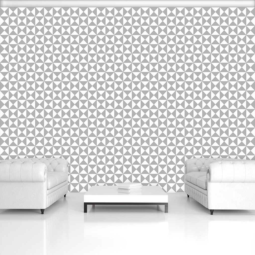 Флізелінові фотошпалери абстракція 520x318 см Сіра дрібна мозаїка (11210VEXXXXXL) +клей