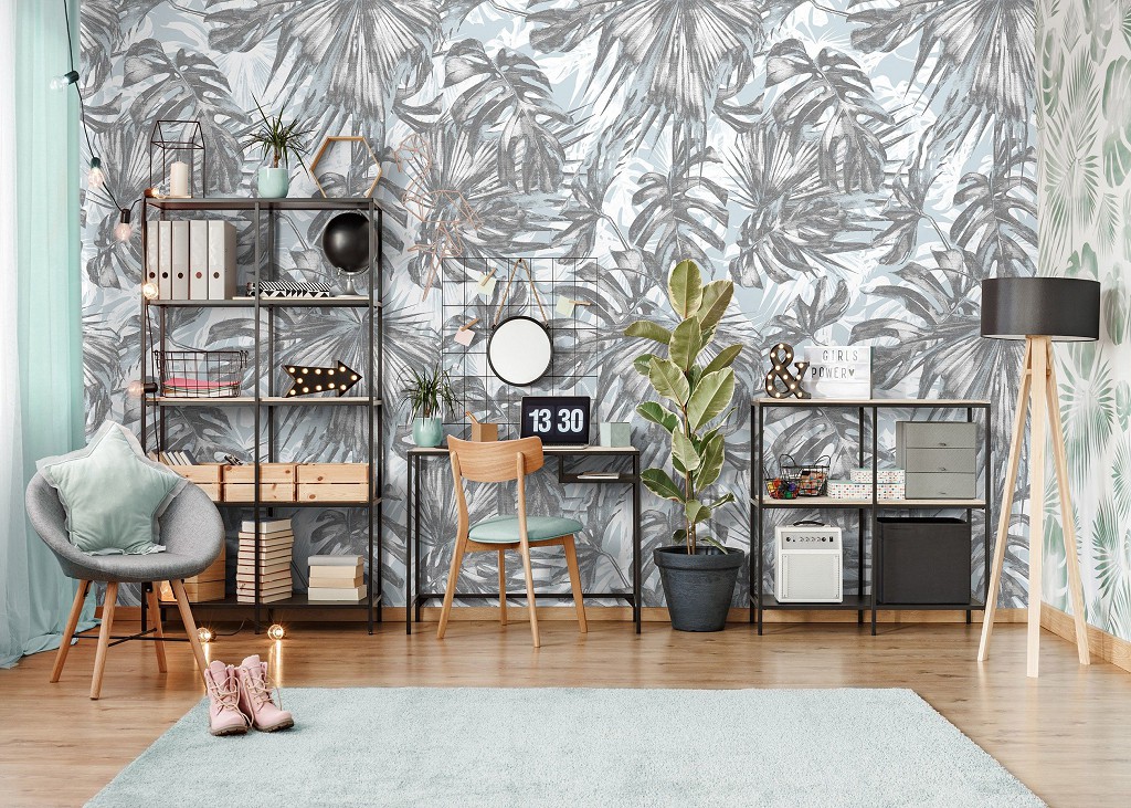 Флизелиновые фото обои абстракция Лист (11238V)+клей