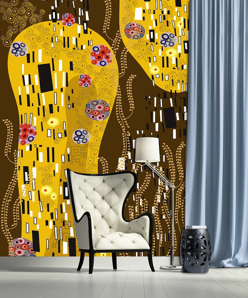 Флізелінові фотошпалери в стилі модерн 206x275 см Репродукція картини Густава Клімта (11366VEA)+клей