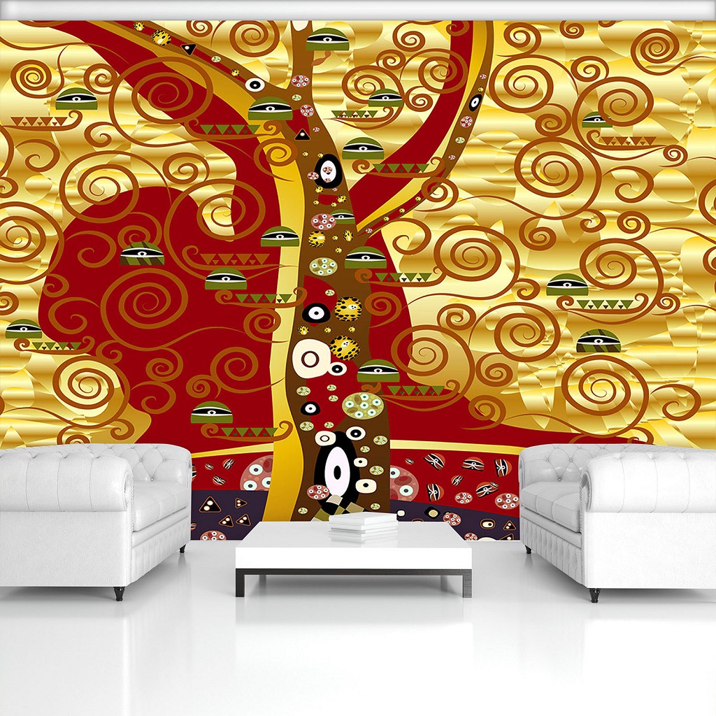 Флизелиновые фотообои живопись 416x254 см Абстракция разноцветные узоры и линии (11367VEXXXL) +клей