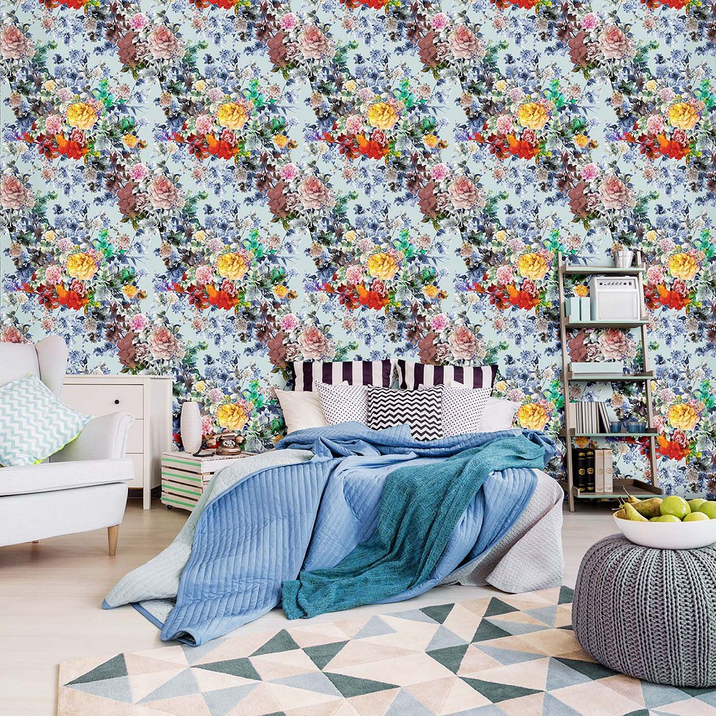 Флізелінові фотошпалери абстракція Квіти (11391V)+клей