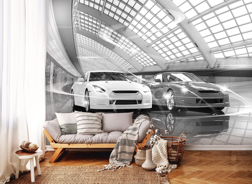 Флізелінові 3D фото шпалери машини 368x254 см Спортивне авто (11394V8)+клей
