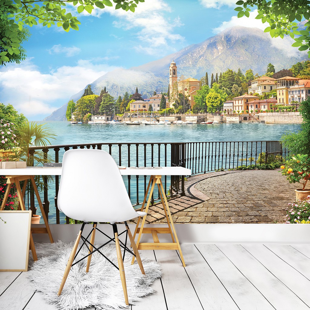 Флизелиновые 3д фотообои природа 312x219 см Вид (11419VEXXL)+клей