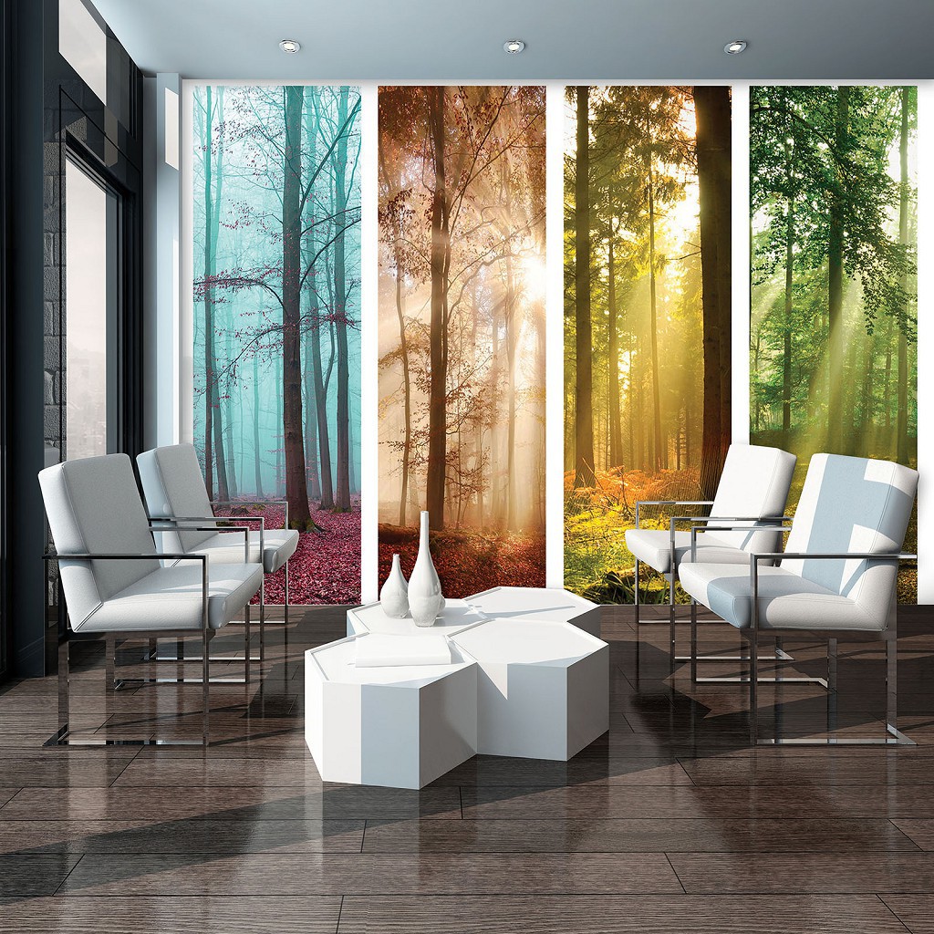 Флизелиновые фотообои лес 254x184 см (11684V4)+клей