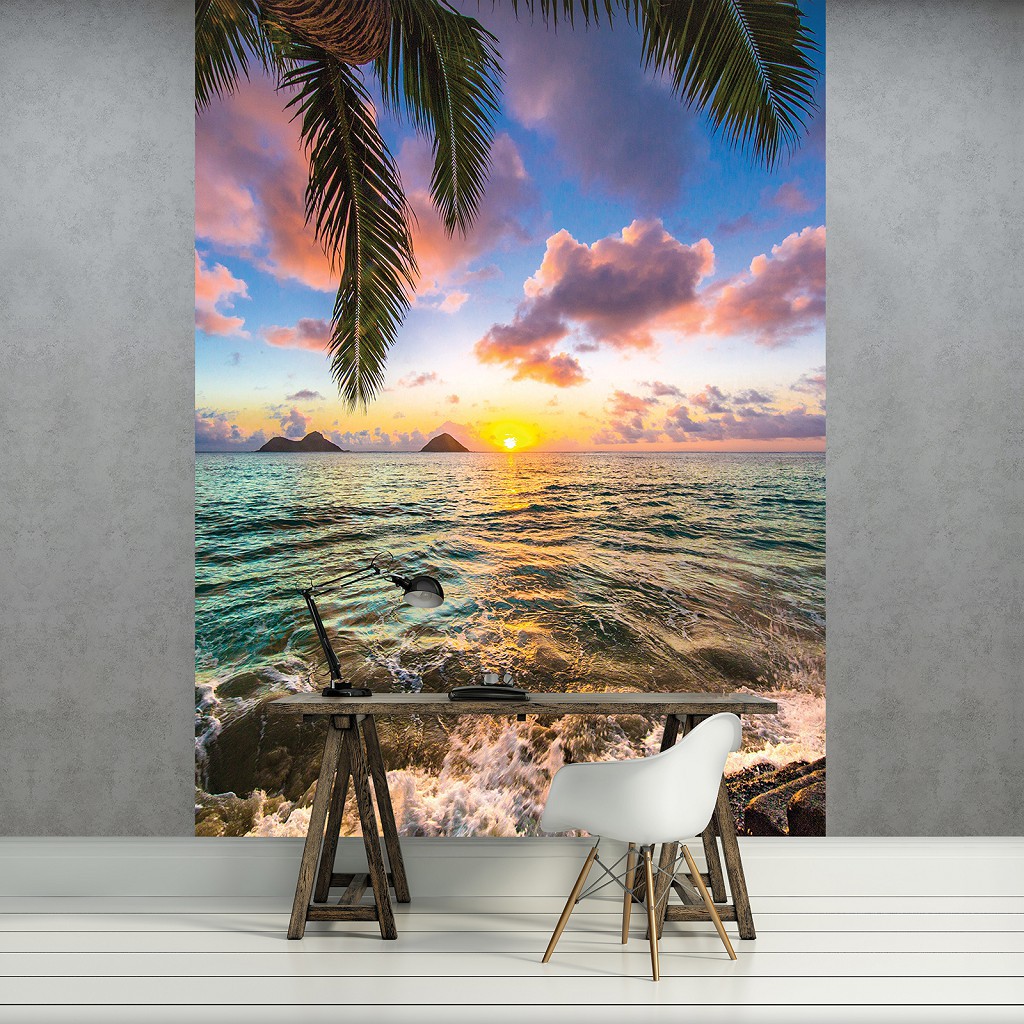 Флизелиновые фотообои 3d море 206x275 см пляж (11748VEA)+клей