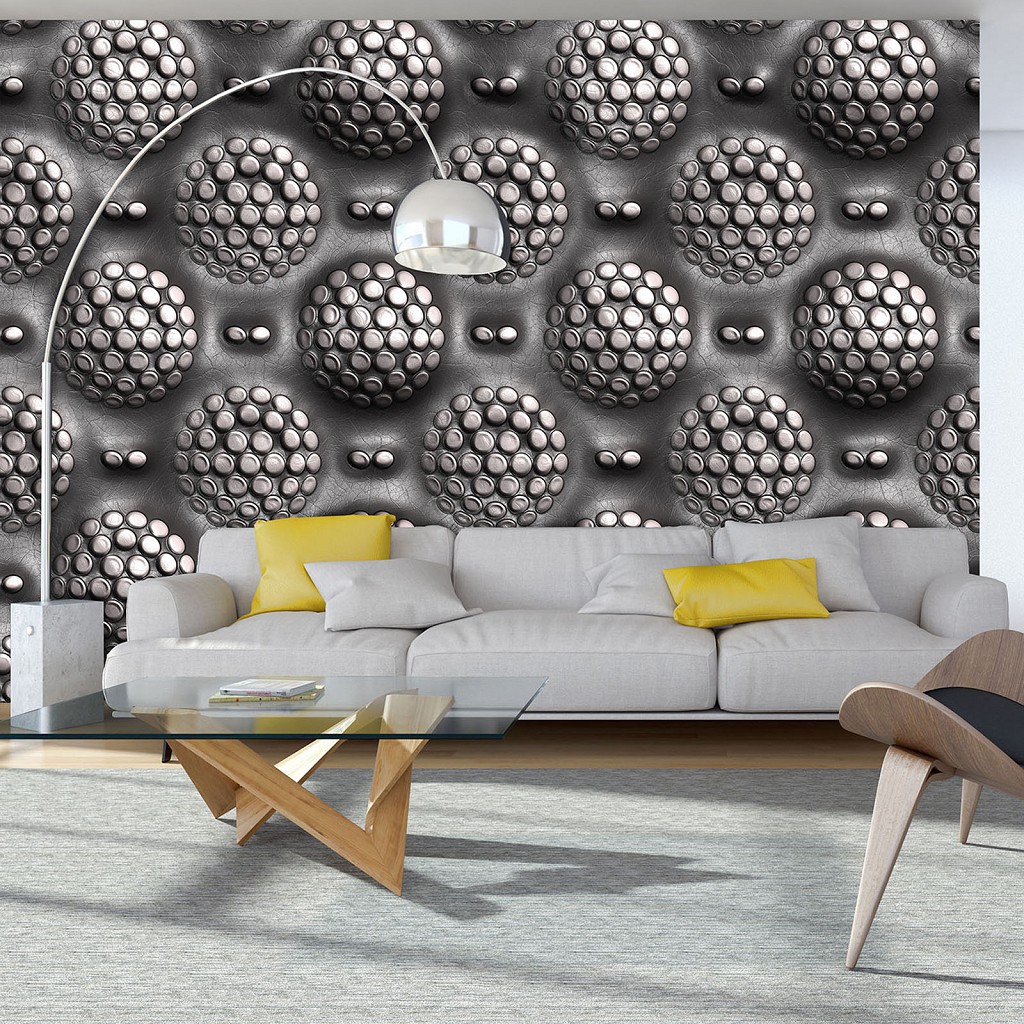 Триде флізелінові фотошпалери 368x280 см 3д Сучасна абстракція кулі (11857V10) +клей