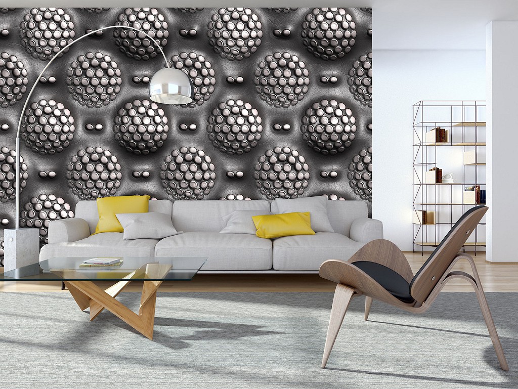 3d флизелиновые фотообои 368x254 см Абстракция шары (11857V8) +клей
