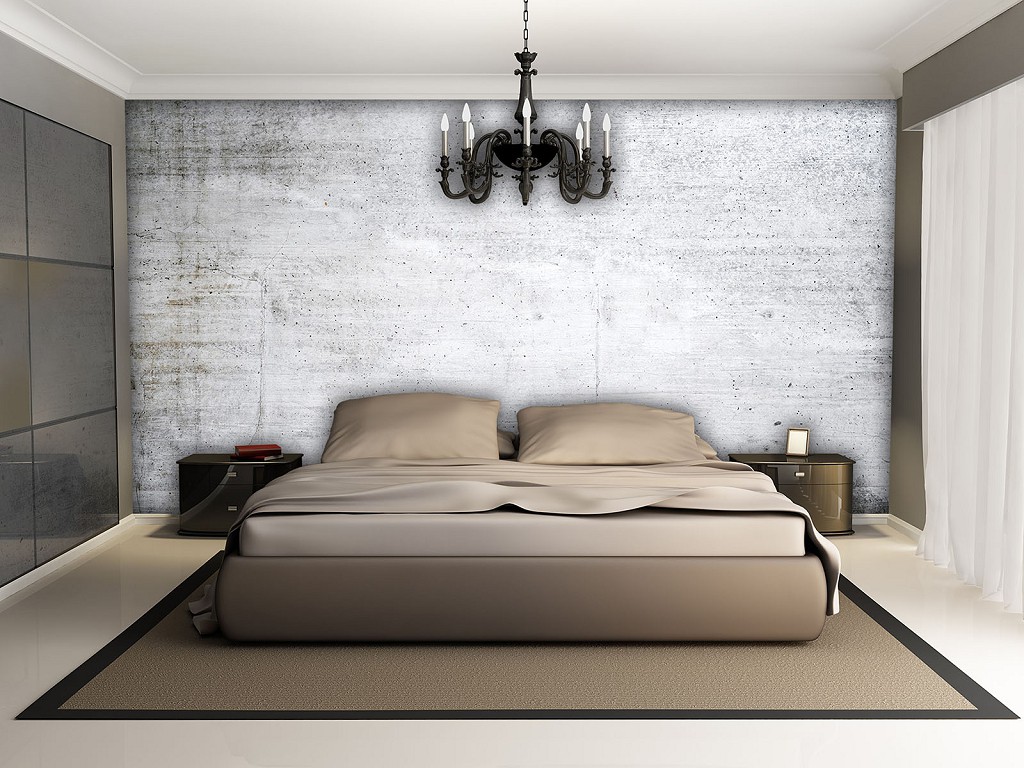 Флизелиновые фотообои в коридор 416x290 см Имитация Структура Светло-серый Бетон (12138VEXXXXL) +клей