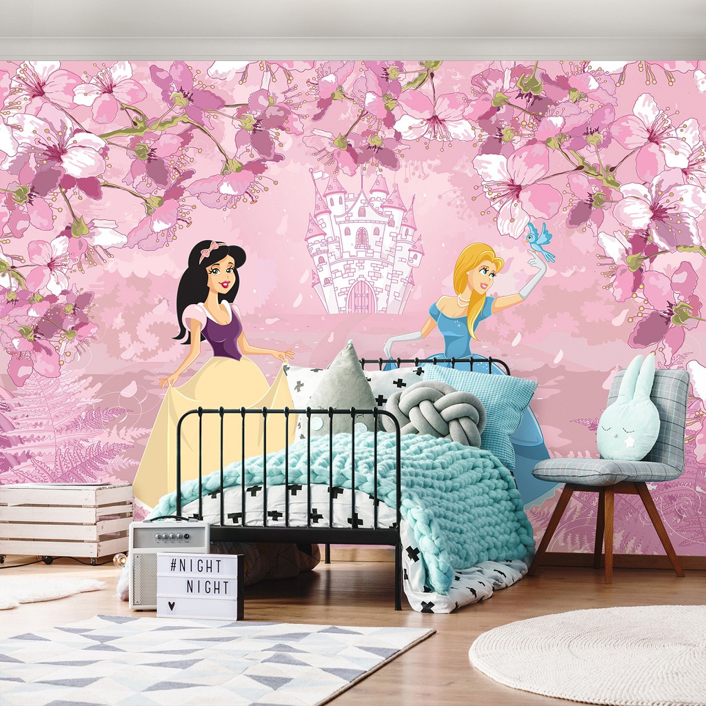 Флизелиновые фотообои 520x318 см Для детей Принцессы Девочки Сказка (12531VEXXXXXL) +клей