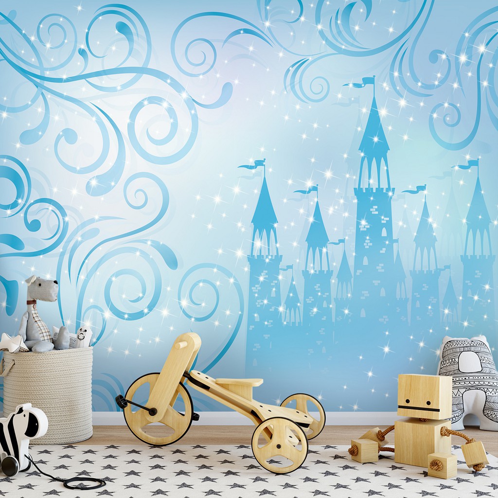 Флізелінові фотошпалери принцеси 254x184 см Казковий палац (12544V4)+клей