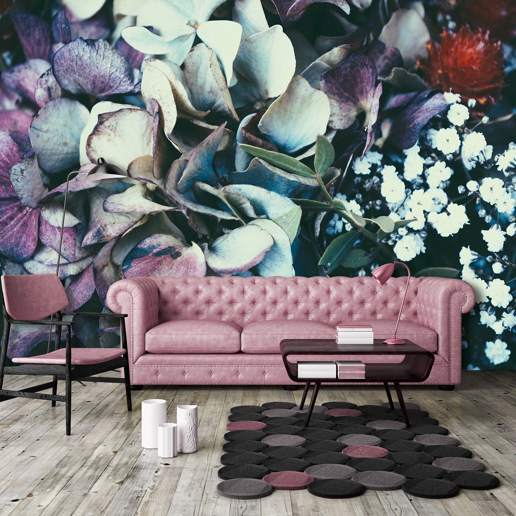 Красиві флізелінові 3д фотошпалери 368x254 см Композиція з різних кольорів (12742V8) +клей