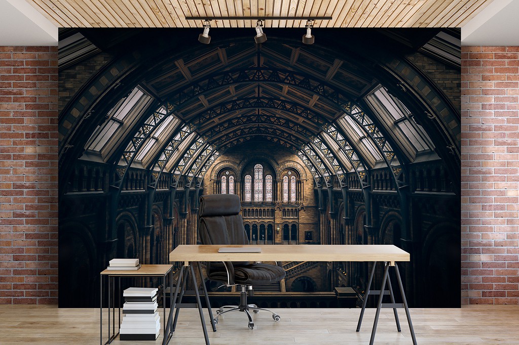 Флізелінові 3д фотошпалери 416x290 см Архітектура Будинок Лондон Лофт (12989VEXXXXL) +клей