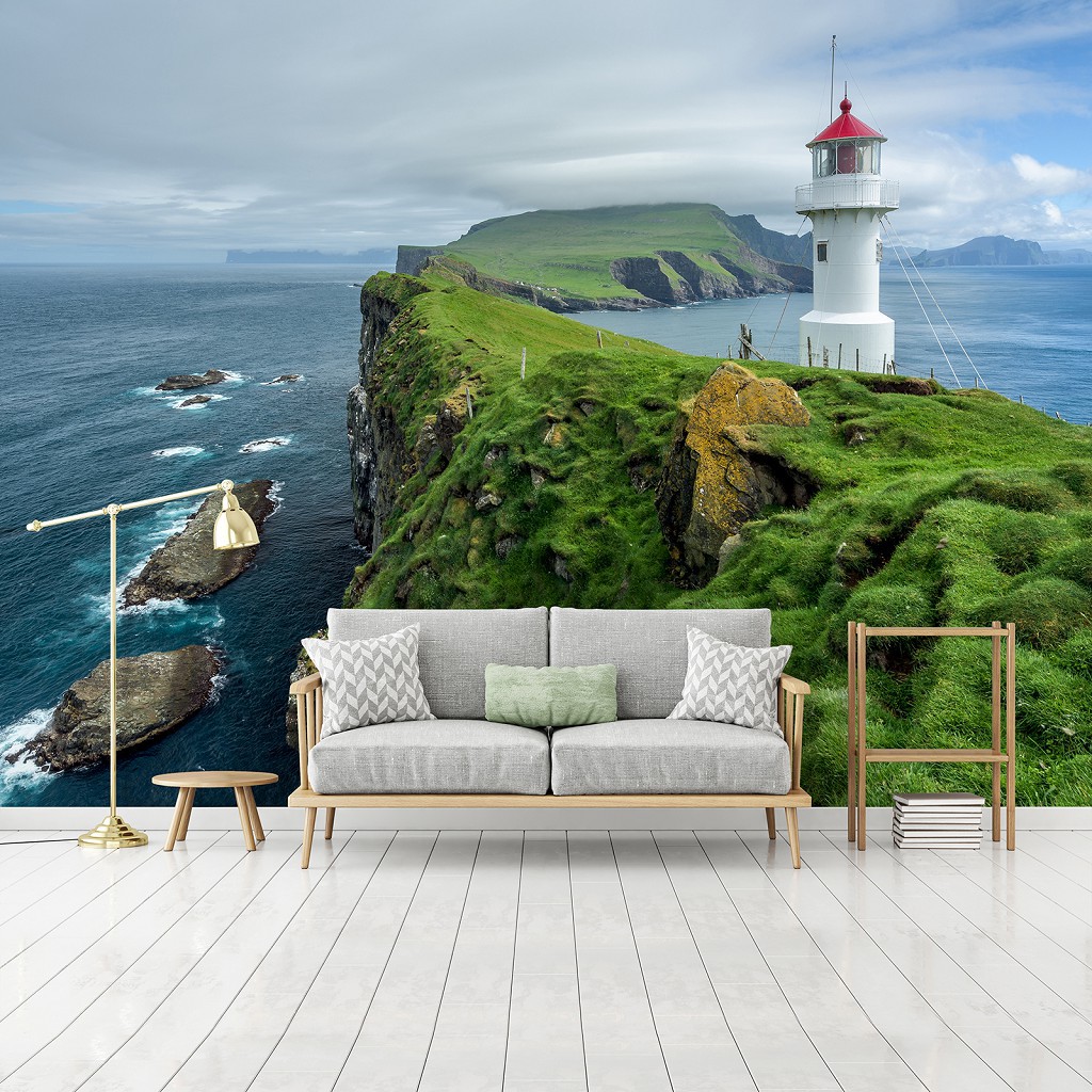 Флізелінові фотошпалери з морською тематикою 416x254 см Маяк на березі (13020VEXXXL)+клей