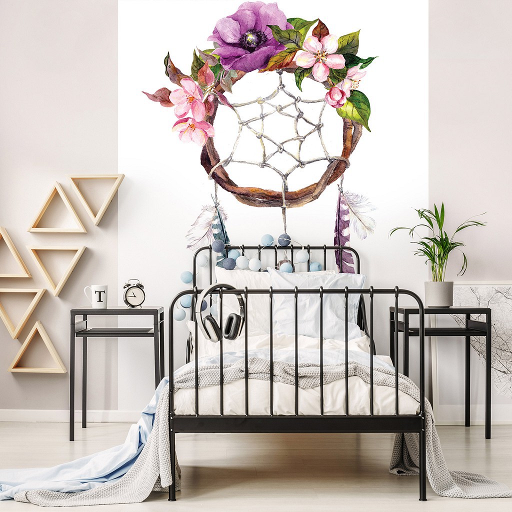 Флизелиновые фото обои с перьями 206x275 см Ловец снов (13067VEA)+клей