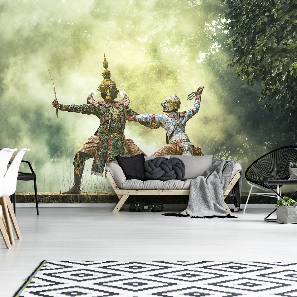 3D Фотообои флизелиновые 312 x 219 см Разное - Восточные воины в бою (13148VEXXL)