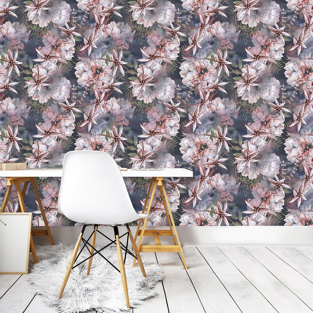 Флізелінові фотошпалери на стіну 312x219 см Візерунок з великих кольорів що повторюється (13294VEXXL) +клей