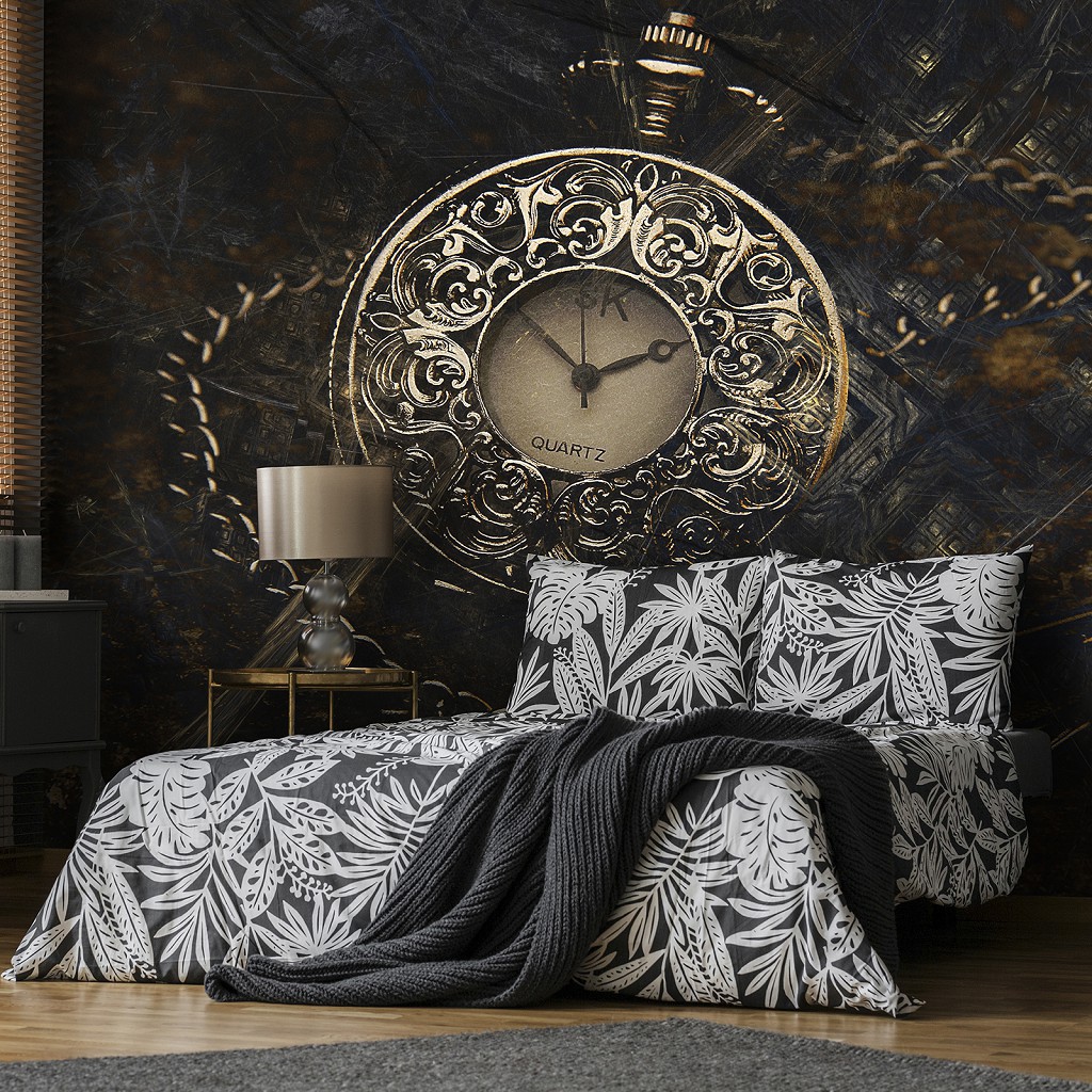 Флизелиновые фотообои ретро 368 x 254 см Карманные часы (13649V8)+клей