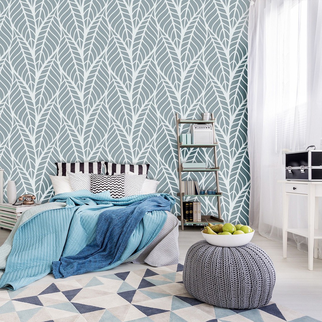 Флизелиновые фотообои 416x290 см Ажурные листочки в сером цвете (13680VEXXXXL) +клей