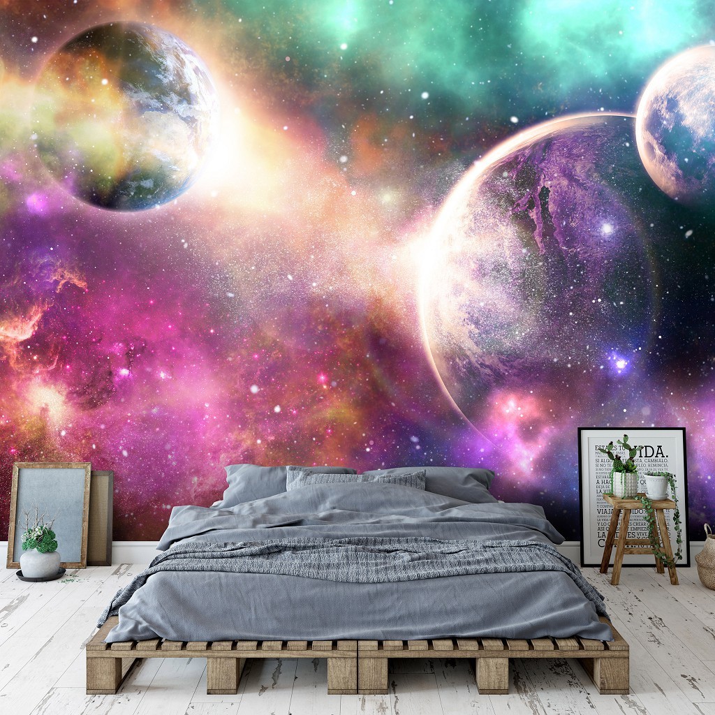 Фотошпалери флізелінові 416 x 290 см Космос - Парад планет (13865VEXXXXL)+клей