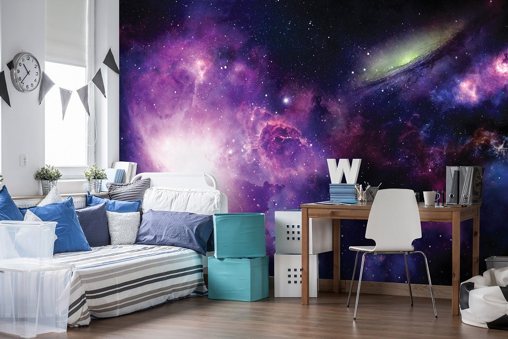 Фотошпалери флізелінові 368 x 280 см Космос - Фантастична туманність (13866V10)+клей