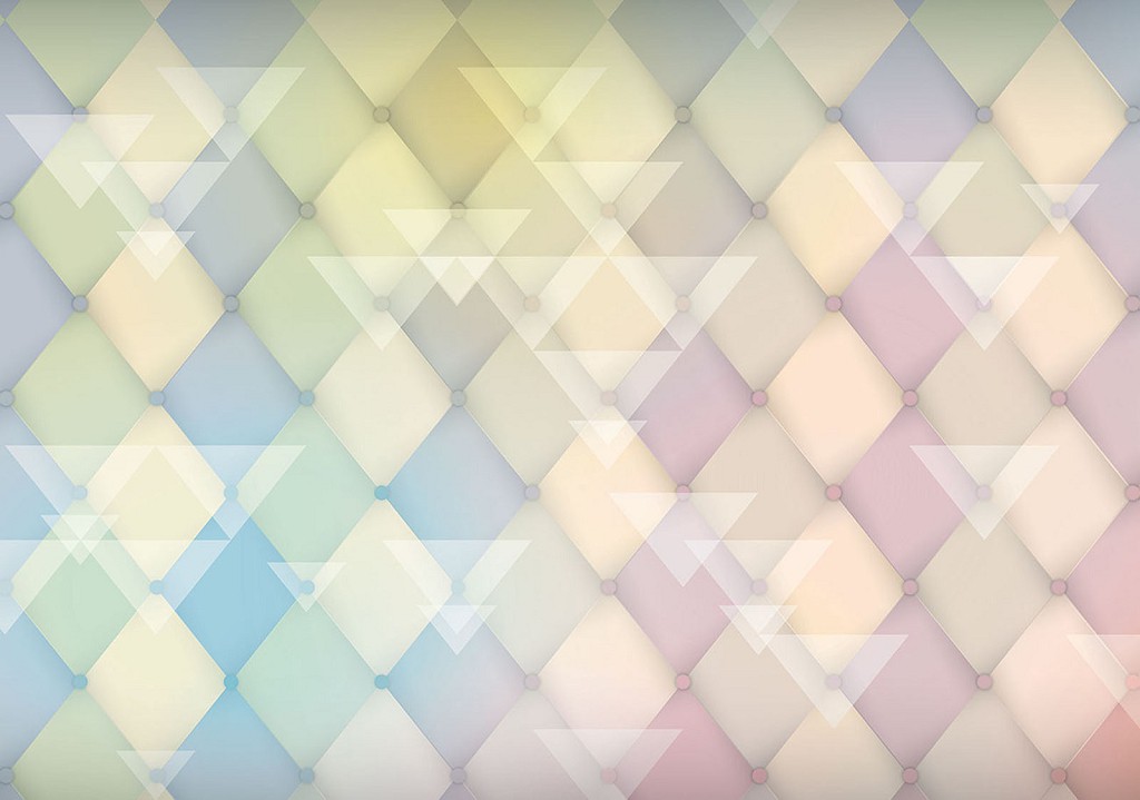 Готові флізелінові фотошпалери 312x219 см Геометричний візерунок пастельних тонів (1472VEXXL)+клей