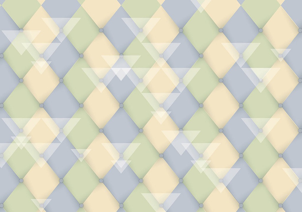 Флізелінові фотошпалери 368x254 см Геометричний різнокольоровий візерунок (1473V8)+клей