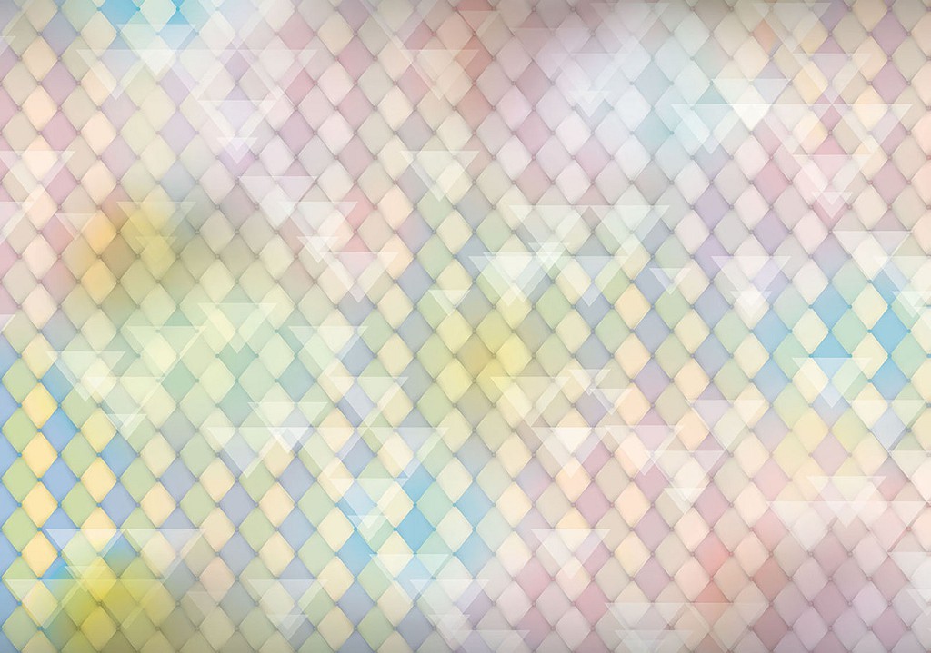 Готовые флизелиновые фотообои 312x219 см Геометрический разноцветный декор (1474VEXXL)+клей