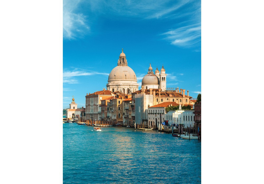 3д флизелиновые фотообои в спальню 206x275 см Большой канал в городе Венеция (162VEA)+клей
