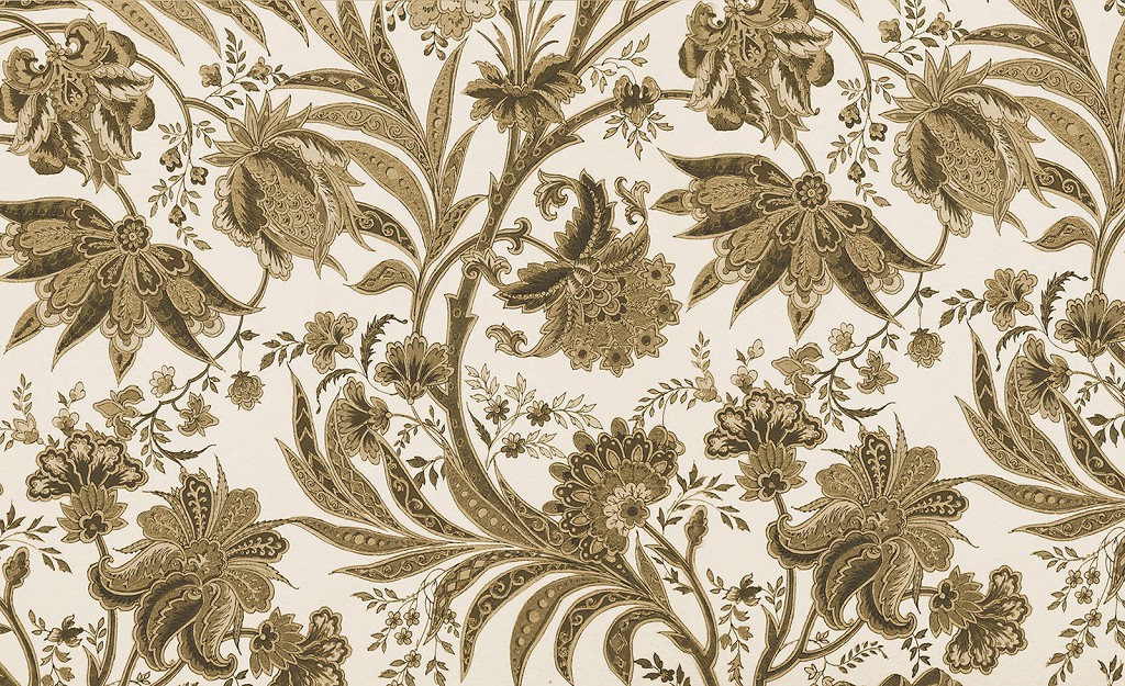 Флизелиновые фотообои для спальни 416x254 см Однотонный цветочный узор (1653VEXXXL)+клей