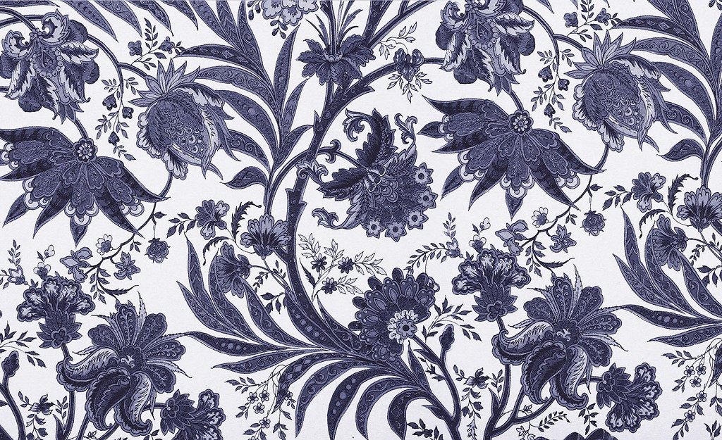 Флизелиновые фотообои фото 416x254 см Однотонный цветочный узор на белом фоне (1656VEXXXL)+клей