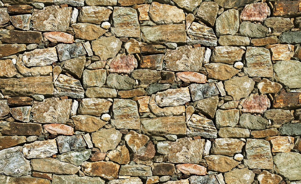 Флізелінові фотошпалери 254x184 см Коричнева кам'яна стіна (2193V4)+клей