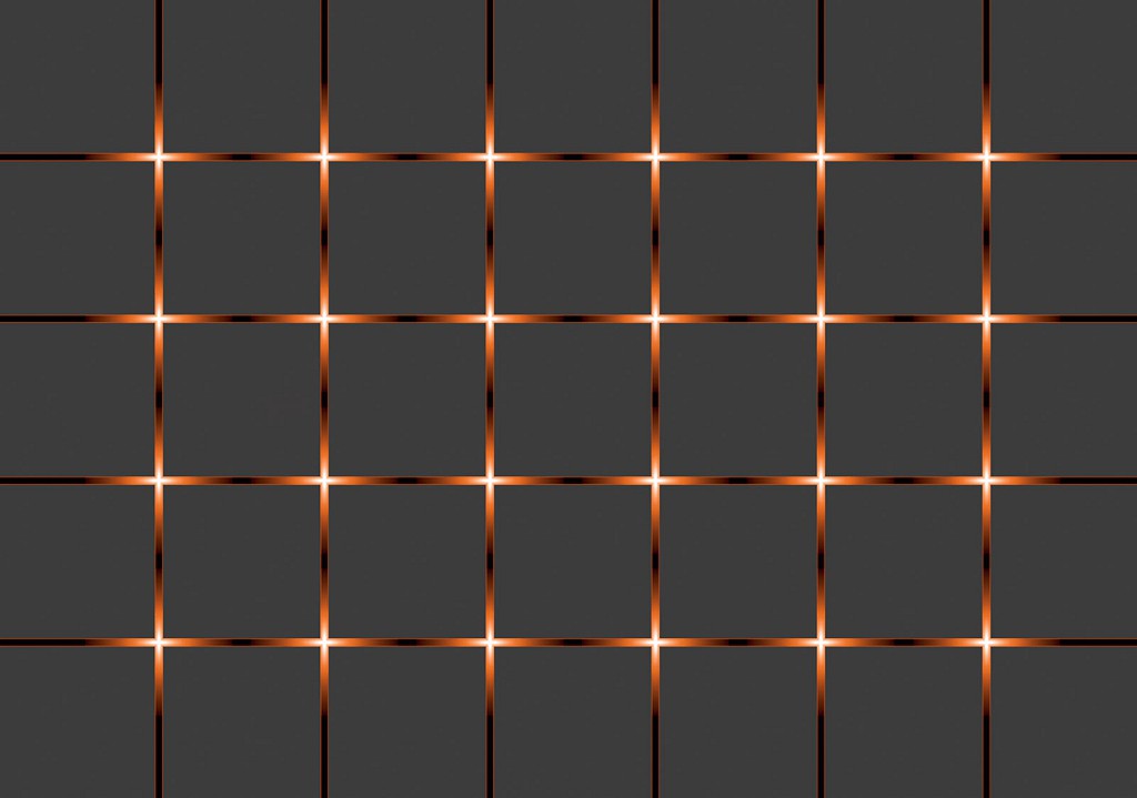 Популярные флизелиновые фотообои 312x219 см Черные квадраты с оранжевыми сторонами (2304VEXXL)+клей