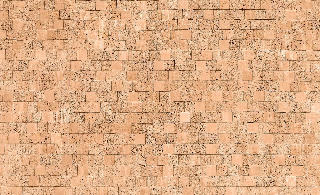 Флизелиновые фотообои 312x219 см Стена из коричневых каменных плиток (2320VEXXL)+клей