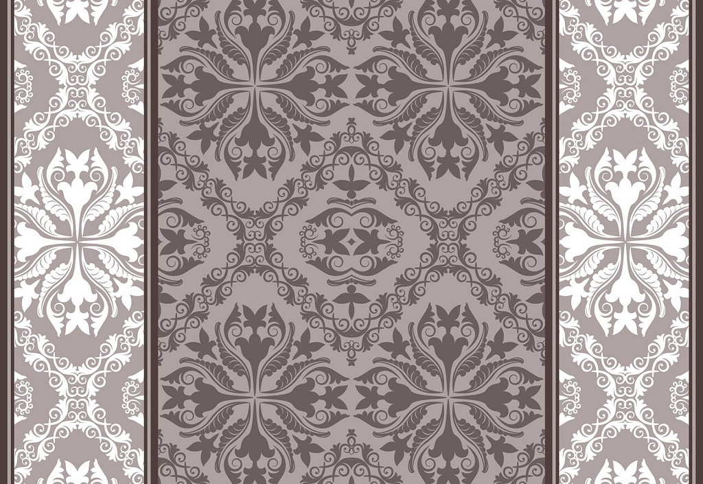 Флизелиновые фотообои красивые 312x219 см Орнамент под вышиванку (2383VEXXL)+клей