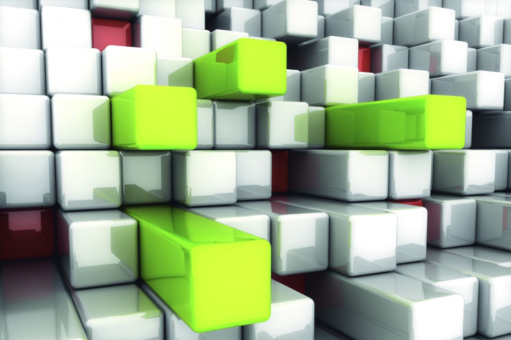 Фотообои флизелиновые 3D Фигуры 375х250 см Кубики (MS-5-0286)+клей