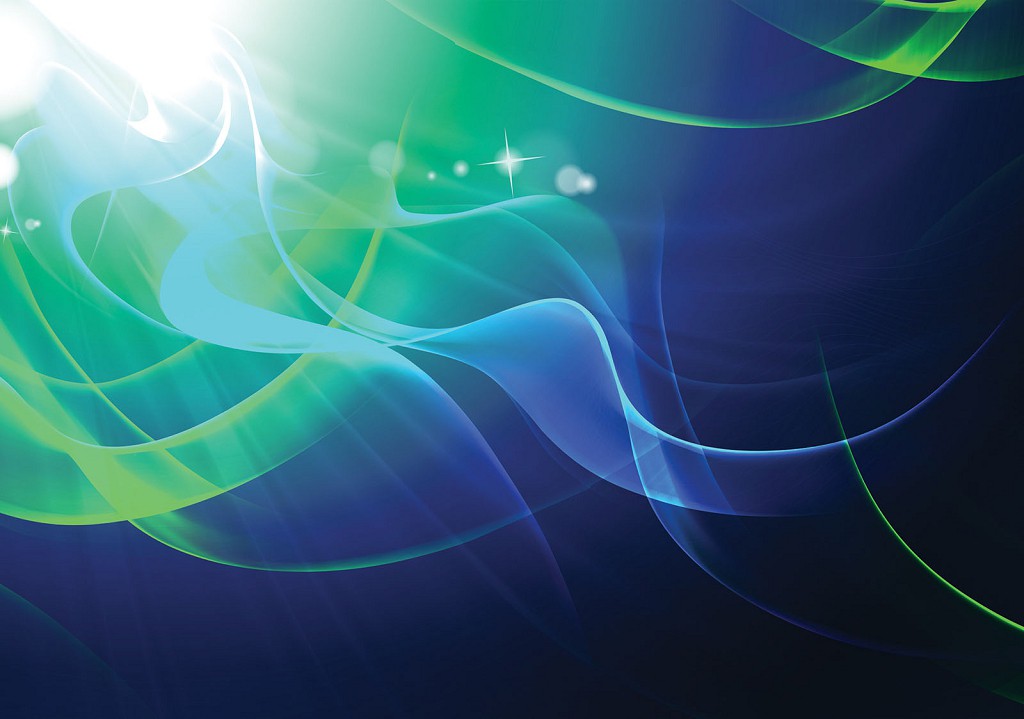 Флізелінові фотошпалери абстракція 416x254 см Хвилі на блакитному тлі (2589VEXXXL)+клей