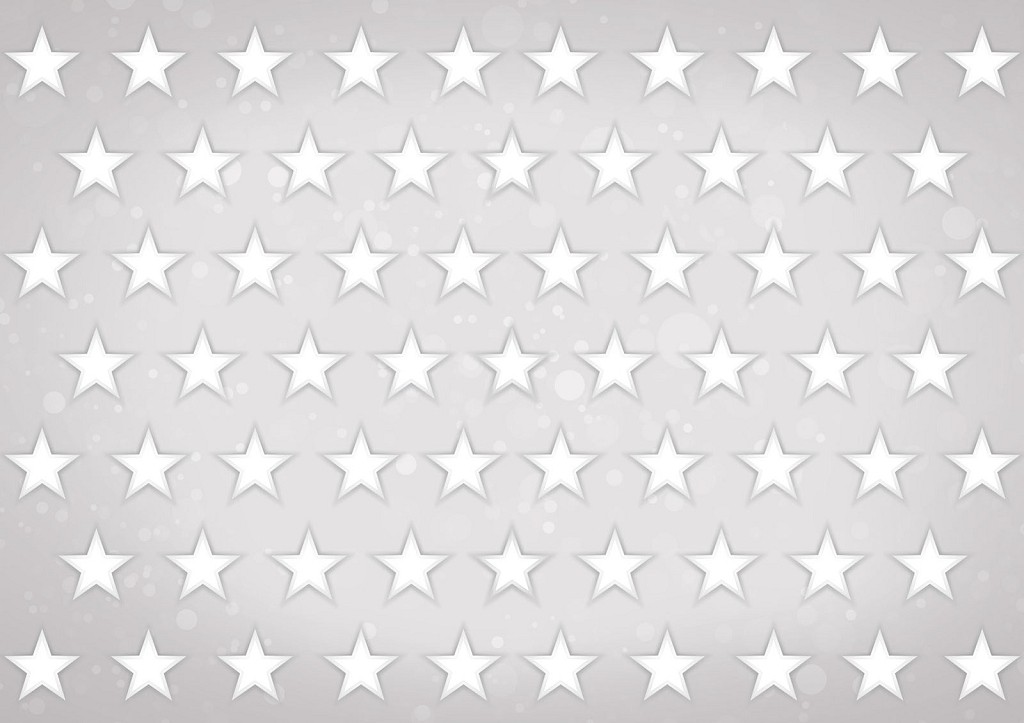 Флізелінові фотошпалери 312x219 см Білі зірки на сірий фон (2687VEXXL)+клей