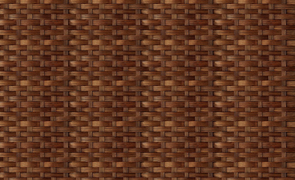 Флізелінові коричневі фотошпалери для кухні 416x254 см Плетіння під дерево (3196VEXXXL)+клей