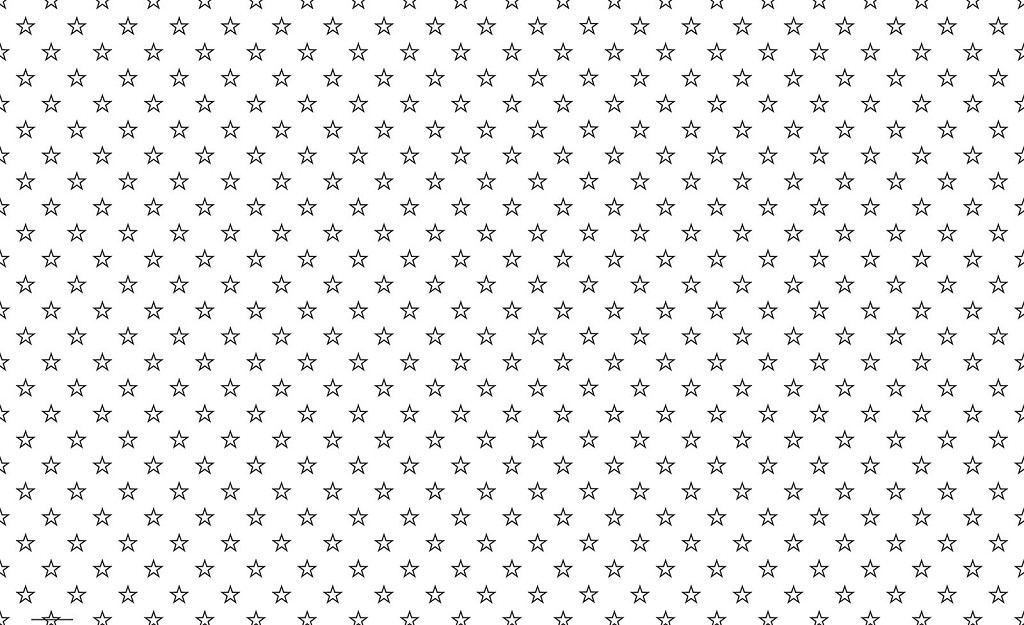 Флізелінові фотошпалери для зали 368x254 см Чорно-білий візерунок із п'ятикутних зірок (3542V8)+клей