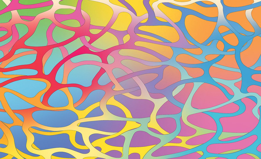 Незвичайні флізелінові фотошпалери для залу 368x254 см Абстрактний візерунок (472V8)+клей