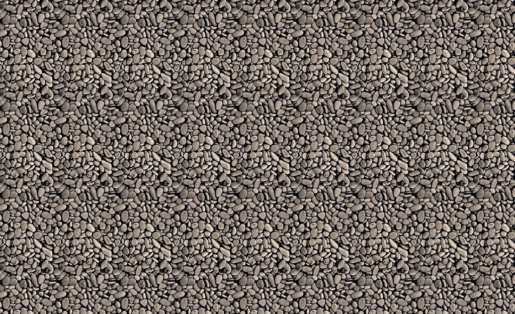 Красивые флизелиновые фотообои в гостиную 312x219 см Стена из серых маленьких камушек (640VEXXL)+клей