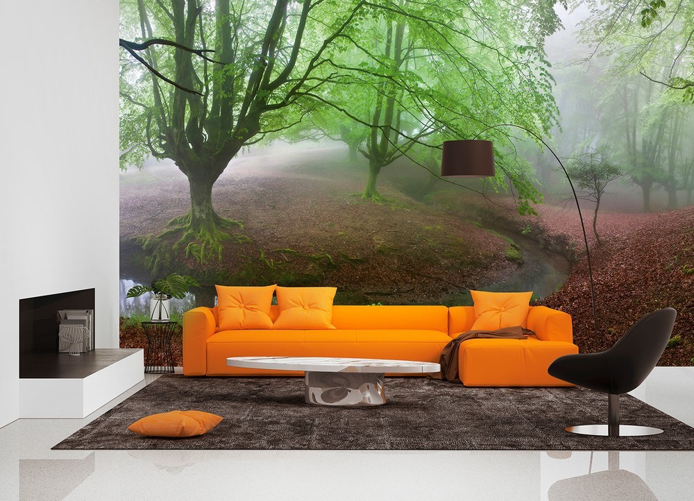 Фотошпалери флізелінові 3D природа 368х254 см Wizard + Genius Містичний ліс (5079-4V-1)+клей